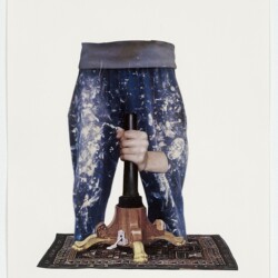 Ariel (pants), 2012-2013, Collage on paper 36,5 x 28,5 cm (framed)