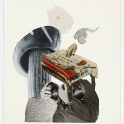 Ariel (mushroom), 2012-2013, Collage on paper 36,5 x 28,5 cm (framed)