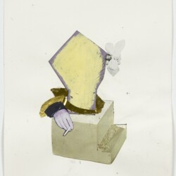Ariel (cigarette), 2012-2013, Collage on paper 36,5 x 28,5 cm (framed)