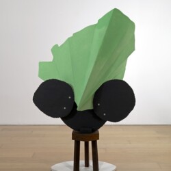 Orlando (biscuits), 2013, Wood pencil on paper, photo collage on wood, canvas 158 x 100 x 46,5 cm