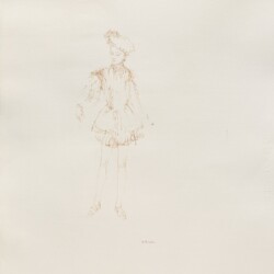 "Figure de jeune homme", 2018, Watercolour on paper 72.5 x 54.5 cm