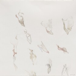 "Marche Circulaire", 2018, Watercolour on paper 42 x 46 cm