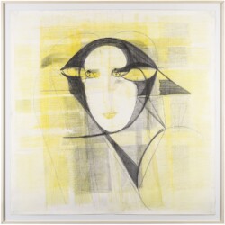 Untitled, n.d., Graphite and pastel on paper 150,5 x 150 cm framed:165 x 165 cm
