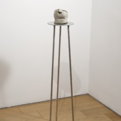 Untitled, n.d., Unfired clay 14 x 14 x 17 cm