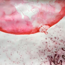 Sein-main, 2018, Acrylic on paper, 42 x 60 cm