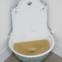 Marisa MERZ, Untitled 1979, Wash basin, steel and wax, 48 x 29,5 x ∅ 20 cm