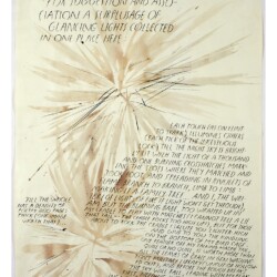 Raymond PETTIBON, Untitled (For Suggestion and..) 1992, Ink and pen on paper, 56 x 43 cm (framed: 66 x 53,5 cm)