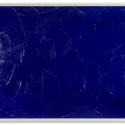 "Bleu Outremer Fonce", 2019, Acrylic on Cibachrome, 125 x 186 cm