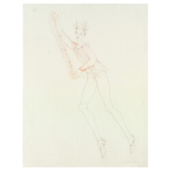 Christiana SOULOU 'L'esprit de fête 2', 2009, Graphite and coloured pencil on paper, 46 x 35 cm SOUL.C_117