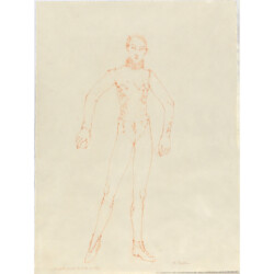 Christiana SOULOU "Criminal Dargelos"- from Jean Cocteau's Les Enfants Terribles, 2011, Sanguine red pencil on paper, 75,5 x 57 cm SOUL.C_136