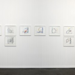 "Einstein on the beach", 2018, Pencil, ink on paper, each: 35 x 43 cm, 46 x 52 cm framed