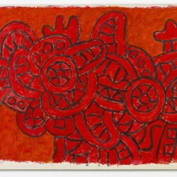 Alexis AKRITHAKIS, Untitled, ca. 1972, Oil on paper (mounted on canvas), 110 x 175 cm