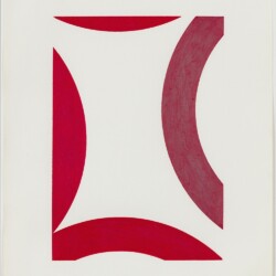 Stephen ANTONAKOS, "Fragments of a Circle", 1976, Colored pencil on paper, 35,5 x 28 cm