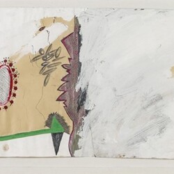 Michael BUTHE, Untitled, 1980, Mixed media on paper, 36 x 102 cm