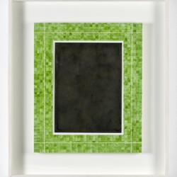 Paolo COLOMBO, Untitled (Black mirror), 2019, Watercolour on paper and museum board, 44,5 x 36,5 cm