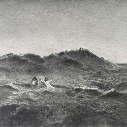 Dionisis KAVALLIERATOS,"Castaway", 2014, Pencil on paper, 82 x 106 cm