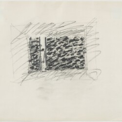 Jannis KOUNELLIS, Untitled, 1985, Pencil on paper, 23,5 x 32,5 cm