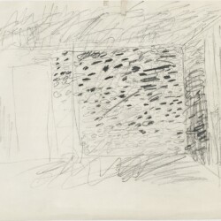 Jannis KOUNELLIS, Untitled, 1985, Pencil on paper, 23,5 x 32,5 cm