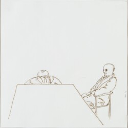 Juan MUÑOZ, Untitled, 1993, Pencil & ink on white paper, 50 x 50 cm
