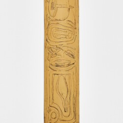 "Canicula", 2020, Engraved brass, 19 x 8 cm