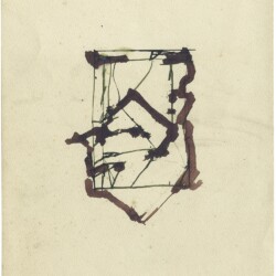 Brice MARDEN, Untitled, 1985, Coloured ink on paper, 29,5 x 22,7 cm
