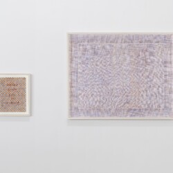 "Πνεύμα Πρώτο", 2018, Watercolour on paper and museum board , left panel: 31 x 23 cm (framed: 37 x 29,5 cm), right panel: 73 x 92 cm (framed: 76 x 95 cm)
