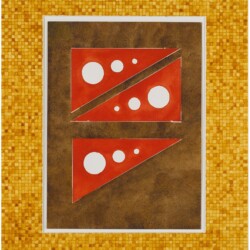 Untitled (Three Triangles), 2019, Watercolour on paper and museum board, 42 x 35 cm (framed: 58 x 50,5 cm)