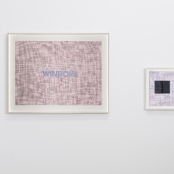 "Window", 2019, Watercolour and collage on paper, left panel: 56 x 76 cm (framed: 71 x 90 cm), right panel: 31 x 23 cm (framed: 37 x 29,5 cm)