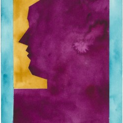 Untitled (Profile), 2015, Watercolour on paper, 31 x 23 cm (framed: 46 x 38,5 cm)