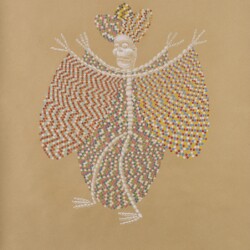 "Πελλέλο Χαντρούλης / Pellelo Beady", 2020, Colour pencil on paper, 100 x 88 cm