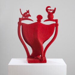 "Η Μάσκα του Κόκκινου Θανάτου / The Mask of Red Death", 2017, Ceramic, 82 x 63 x 25 cm