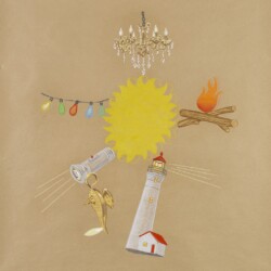 "Φωτεινή / Luminosa", 2020, Colour pencil on paper, 100 x 88 cm