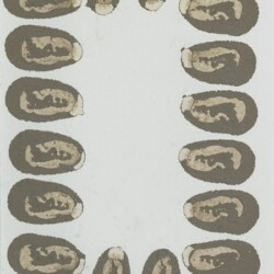 Richard LONG, Untitled, 1992, Mud on paper, 19,5 x 13 cm