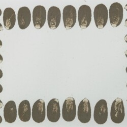 Richard LONG, Untitled, 1992, Mud on paper, 18 x 25 cm