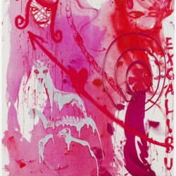 "DER KUNSTFLITZ!", 2019, Acrylic on coarse untreated cotton cloth, 210,5 x 140,3 x 3,3 cm