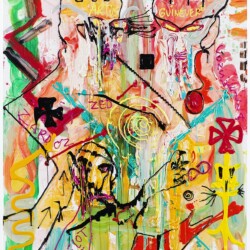 "DR. FRESH FOR K.U.N.S.T.!" 2019, Acrylic on canvas, 270,4 x 180,3 x 4 cm
