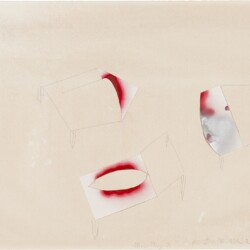 Mario MERZ, Untitled (per Barbarrararararara), 1991, Mixed media and collage on paper, 75 x 107,5 cm