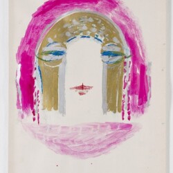 Marisa MERZ, Untitled n.d., Mixed media on paper, 48,5 x 34 cm, (In Plexi case: 60 x 45 x 6 cm)