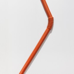 Rallou PANAGIOTOU "Solid Twice (orange)", 2017, Aluminum cast, Volkswagen car paint, ca. 95 x 24 x 4 cm