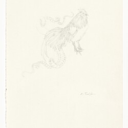 Christiana SOULOU "The Book of Imaginary Beings" after Jorge Luis Borges (Basilcock)", 2013, Pencil on paper, 30 x 21 cm