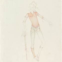 Christiana SOULOU, "Child Playing Roman Soldier", 2019, Colour pencil on paper, 53 x 38 cm