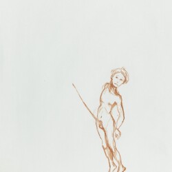 detail from: Kara WALKER, Untitled, 1995, Sepia on paper, 30,5 x 23 cm