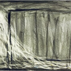 Robert WILSON, "Hamlet Machine,Prologue (002) 9/9/1986", 1986, Charcoal,color pencil on paper , 51,5 x 71,5 cm