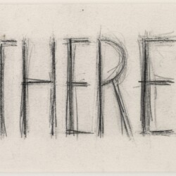 Robert WILSON, "A letter to Queen Victoria (There & HM)", 1973, Graphite on paper, 13 x 19 cm